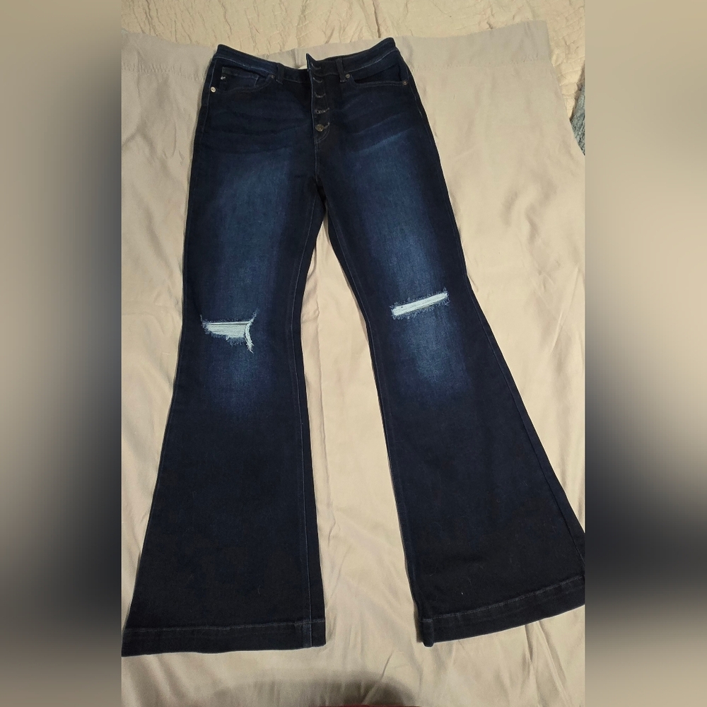 KanCan Dark Indigo Flare Jeans